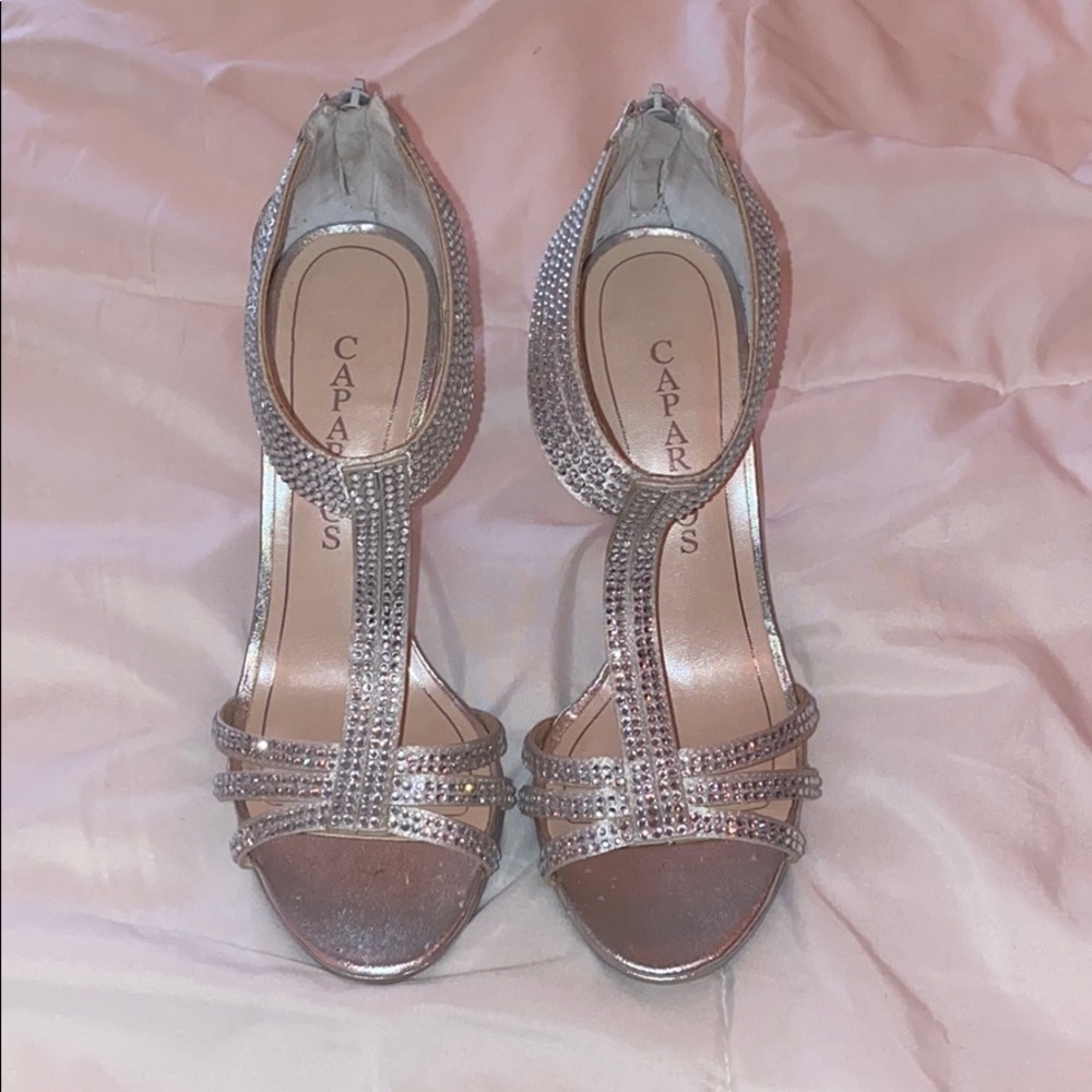 women’s rhinestone heels size 6.5